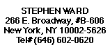 Steve's Address